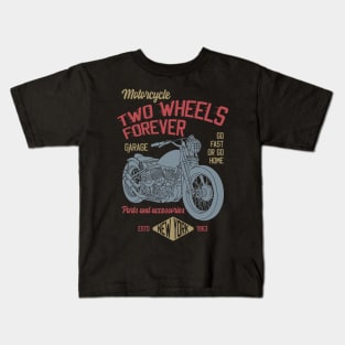 Two Wheels Forever Kids T-Shirt